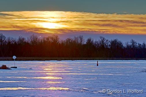 Frozen Rideau Canal_04179-84.jpg - Rideau Canal Waterway sunrise photographed at Kilmarnock, Ontario, Canada.
